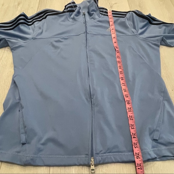 ADIDAS Light Blue Lightweight Track Jacket XL - Picture 8 of 10